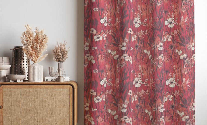 Red Curtain Fabrics | The Millshop Online