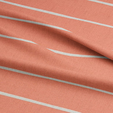 Adige Peach striped curtain fabric, adding a subtle and sophisticated touch to windows.