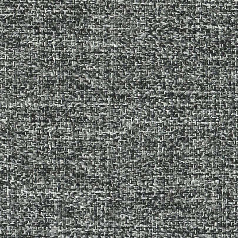 Charcoal black plain upholstery fabric with a textured weave