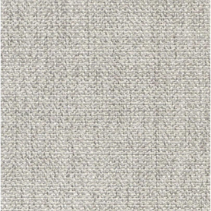 Silver-toned heavy weave fabric, ideal for modern upholstery projects.