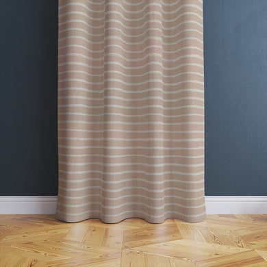 Alcantara Natural fabric with a subtle stripe pattern, bringing a refined touch to window dressings.