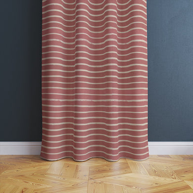 Alcantara Rouge fabric with an elegant stripe pattern, designed to create a striking feature in any room.