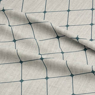 Ampthill Jasper - Dobby Thin Check linen fabric for sale