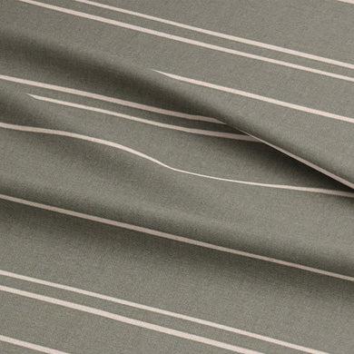 Detailed shot of Arroux fennel green striped fabric texture