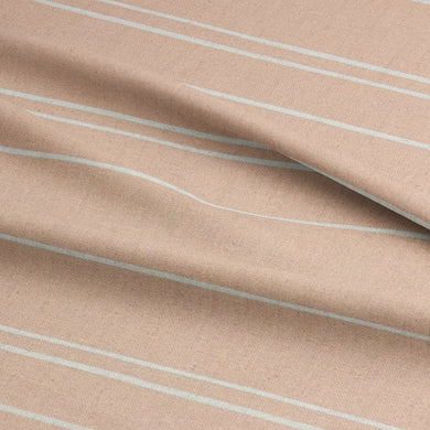 Subtle texture of Arroux natural striped upholstery fabric in detail