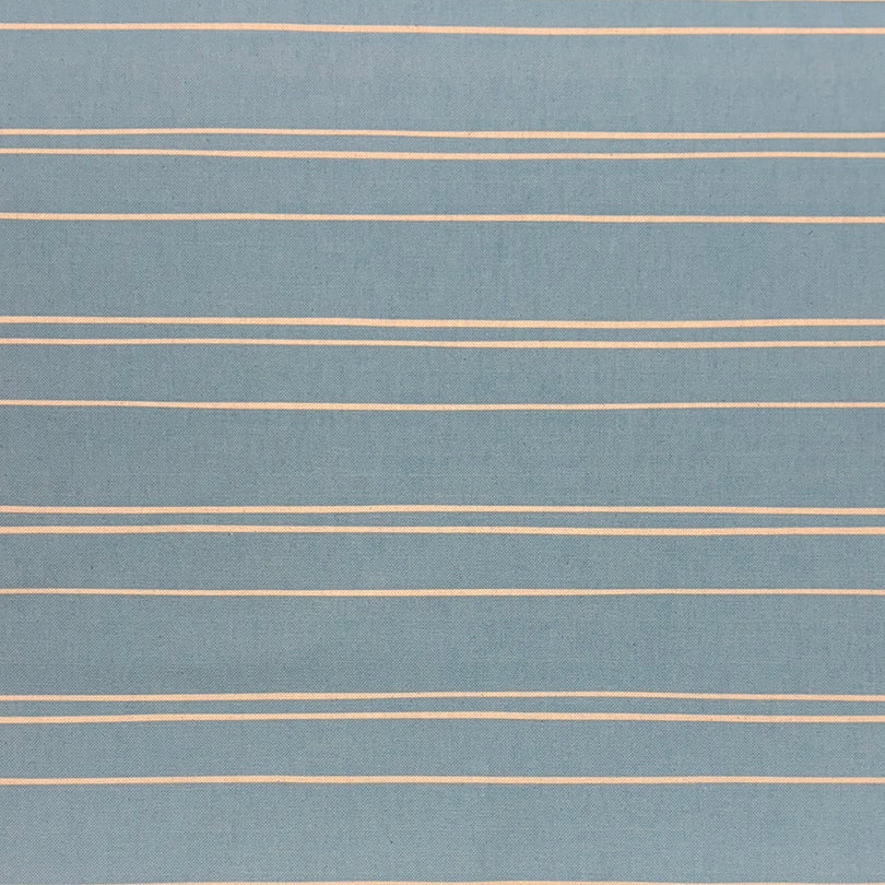 Sky blue striped upholstery fabric with a fresh, airy look