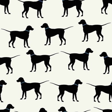 Buddy Black - Black Dog Fabric For Sale