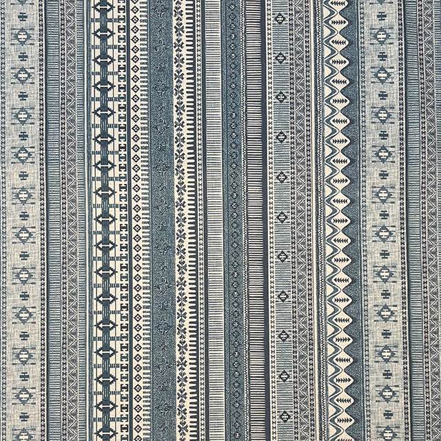 Kalaat  Stripe Sapphire - Moroccan Inspired Upholstery Fabric