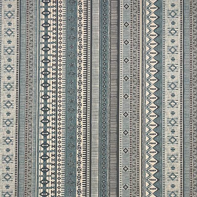 Kalaat Stripe Teal - Moroccan Inspired Upholstery Fabric