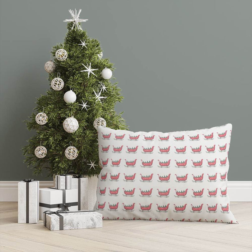 Christmas Sleigh - Christmas Fabric For Decorative Cushions