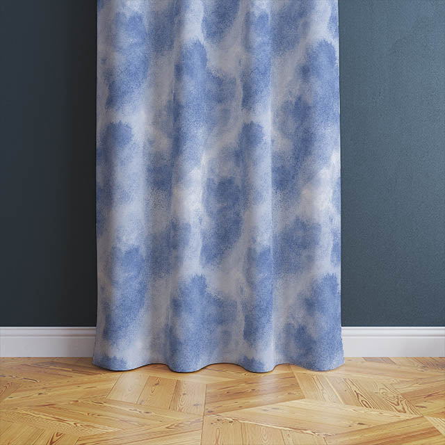 Cloud Blue - Plain Curtain Fabric For Sale