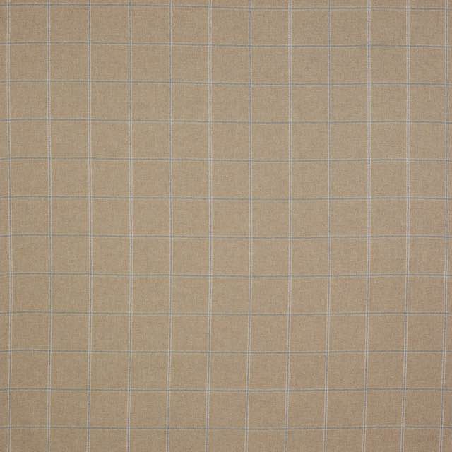 Colefax and Fowler Lanark Plaid Pale Beige Wool Fabric