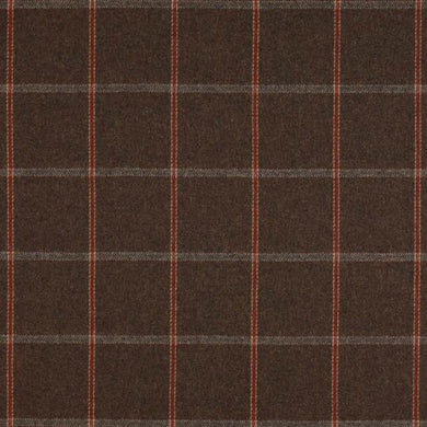 Colefax and Fowler Lanark Plaid Wool Fabric Charcoal