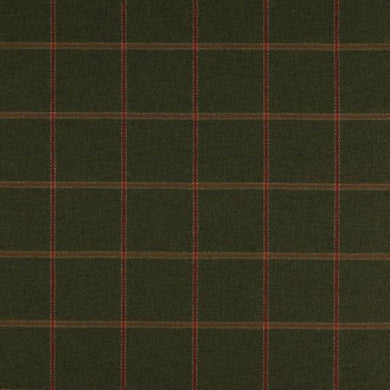 Colefax and Fowler Lanark Plaid Wool Fabric - Green