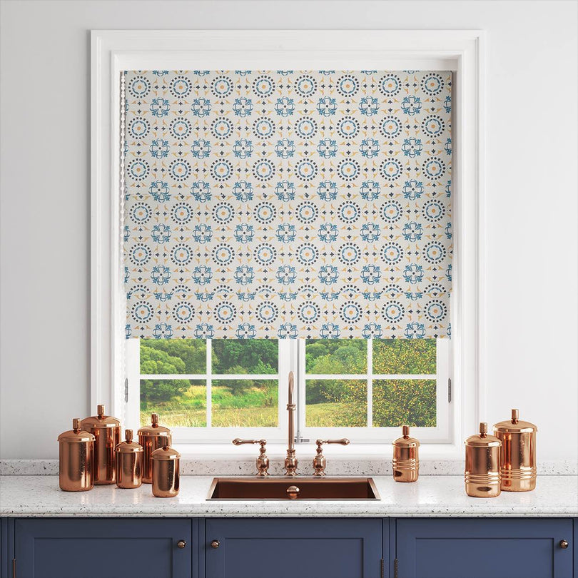 Cyme - Greek Style Tile Curtain Fabric