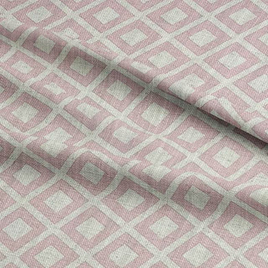 Dobby Mauve Chalk - Linen Upholstery Fabric UK