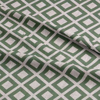 Dobby Meadow Green - Linen Upholstery Fabric For Sale