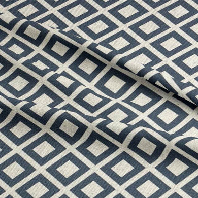 Dobby Midnight - Linen Upholstery Fabric UK