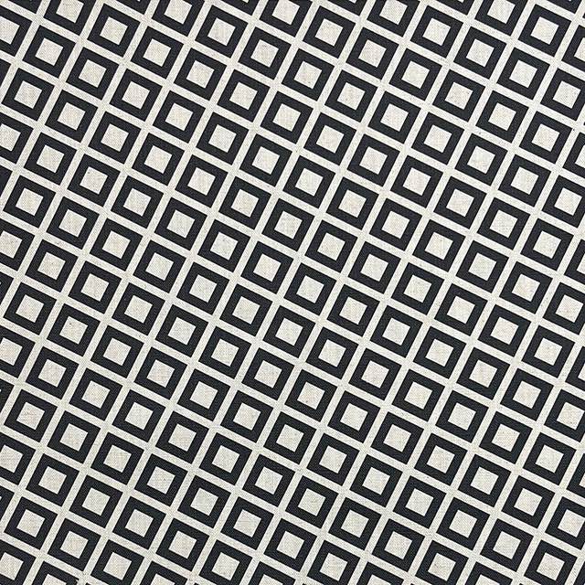 Dobby Noir - Linen Upholstery Fabric