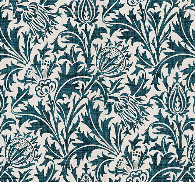 Teal and deals grey curtain fabric