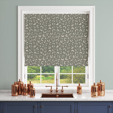 Elegant Fennel Garga curtain fabric, featuring a unique painterly design for statement window treatments.