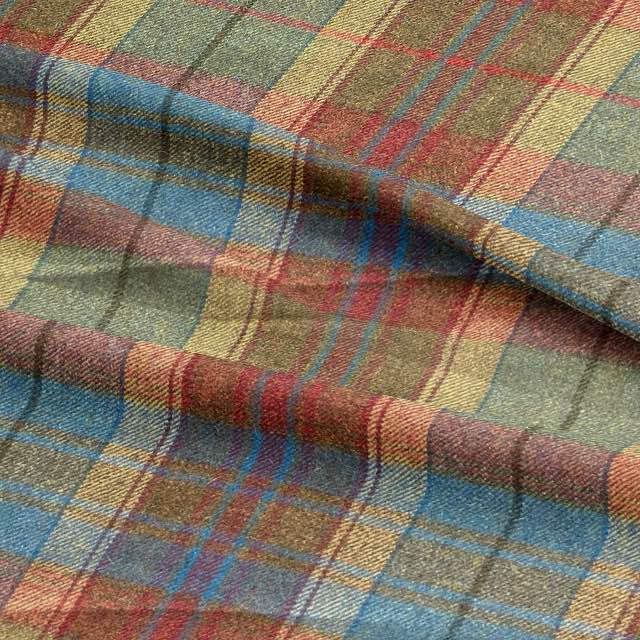 Irvine Plaid Wool Upholstery Fabric