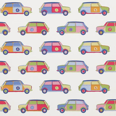 Jane Churchill Pop Cars Fabric - J146W-02 - 2.0m Roll end - Multi