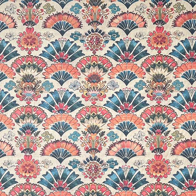 Kiara Multi - Indian Block Print Floral Fabric