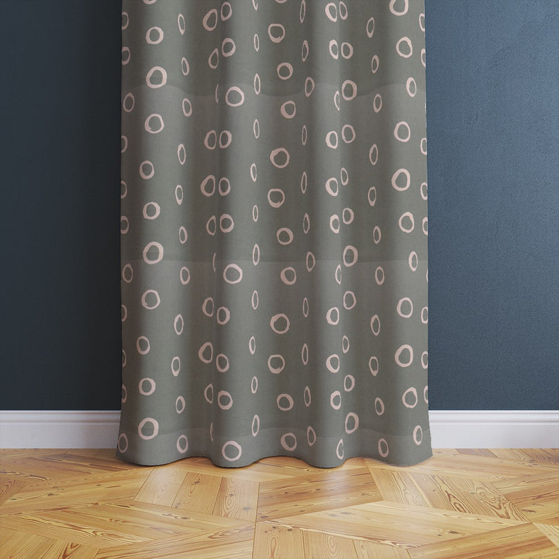 Limentra Fennel polka dot fabric – a soft green spotted fabric perfect for calming spaces.