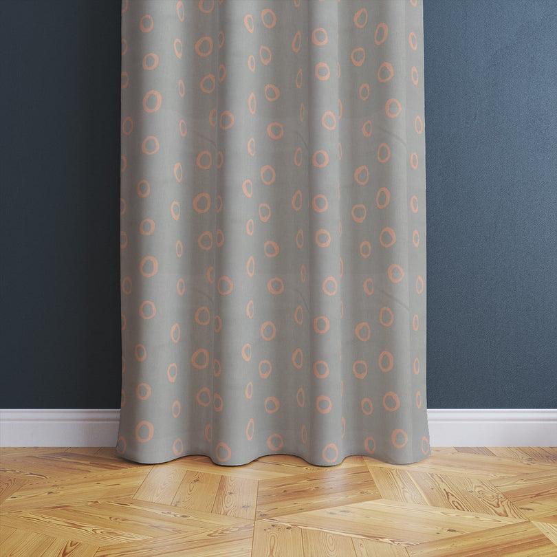 Limentra Sky polka dot fabric – a stylish and soft spotted curtain fabric with a breezy aesthetic.