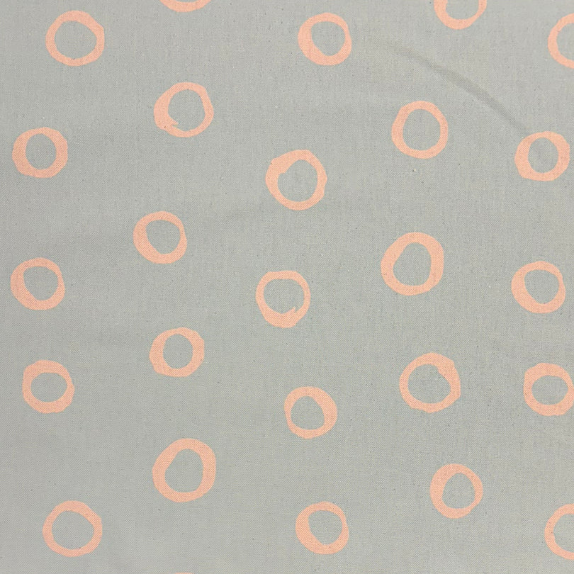 Limentra Sky Spotted Curtain Fabric – a light blue polka dot fabric for bright and airy interiors.