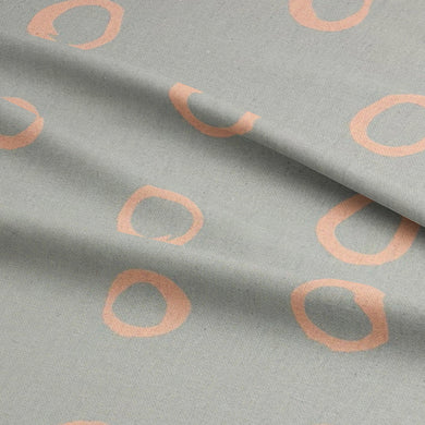 Sky polka dot curtain fabric – a fresh and uplifting spotted fabric for modern window dressings.