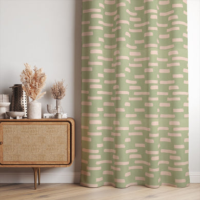 Liri curtain fabric in Lemongrass, adding a subtle yet stylish pop of colour to curtains.