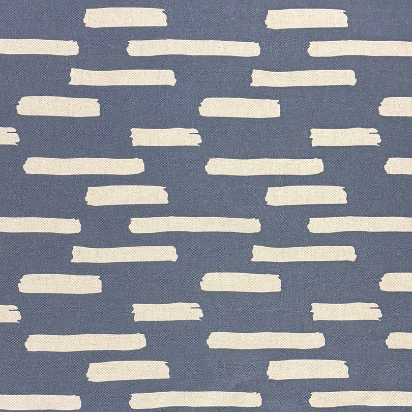 Liri Navy curtain fabric with a bold contemporary print, perfect for statement window treatments.