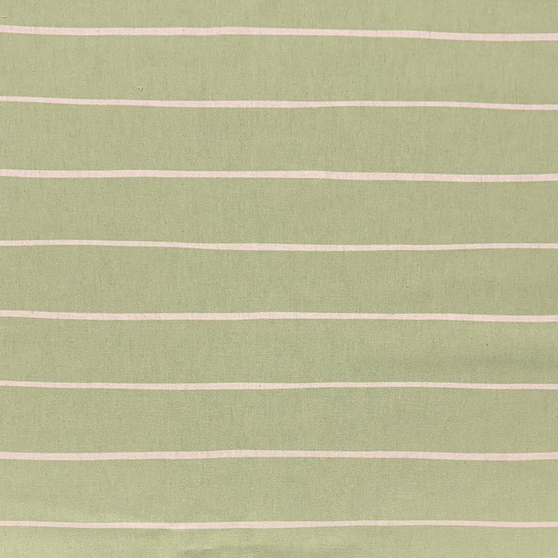 Lemongrass striped upholstery fabric with a fresh green-yellow tone, ideal for lively and contemporary interiors.