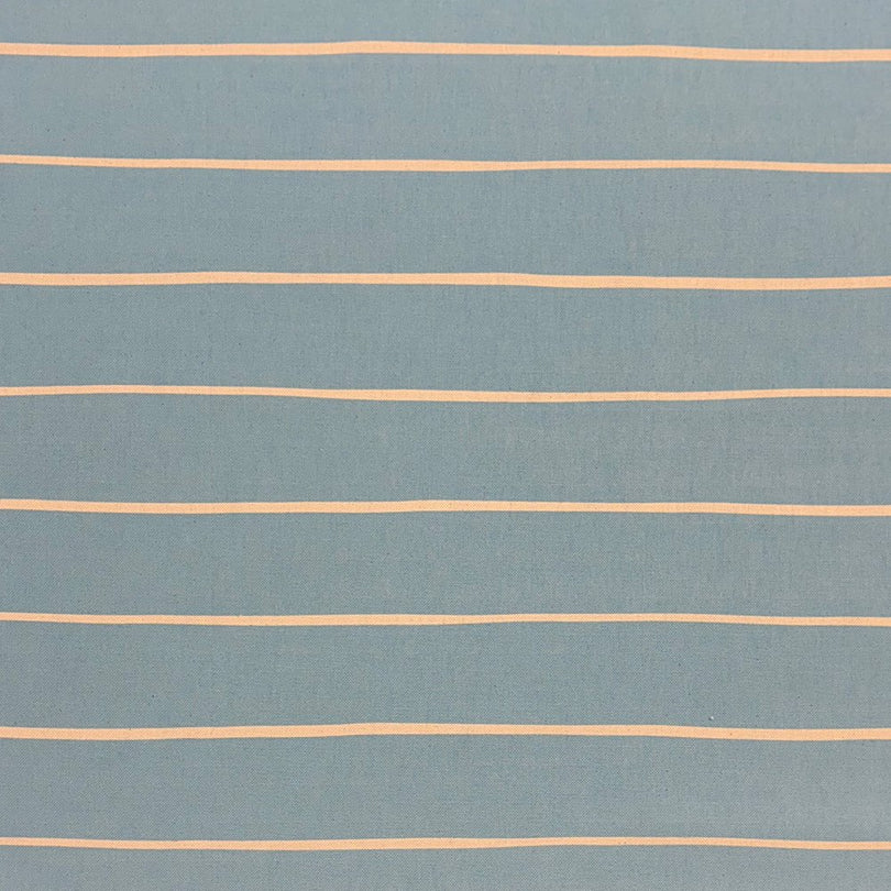 Sky striped upholstery fabric featuring a delicate blue tone, perfect for classic and contemporary furniture designs.