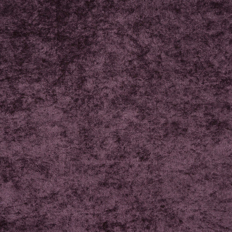 Newbury Aubergine Fire Retardant Velvet Upholstery Fabric with a rich purple hue