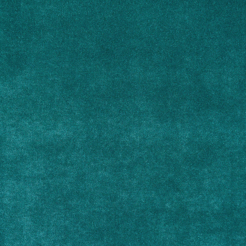 Newbury Turquoise Fire Retardant Velvet Upholstery Fabric in a striking blue-green colour