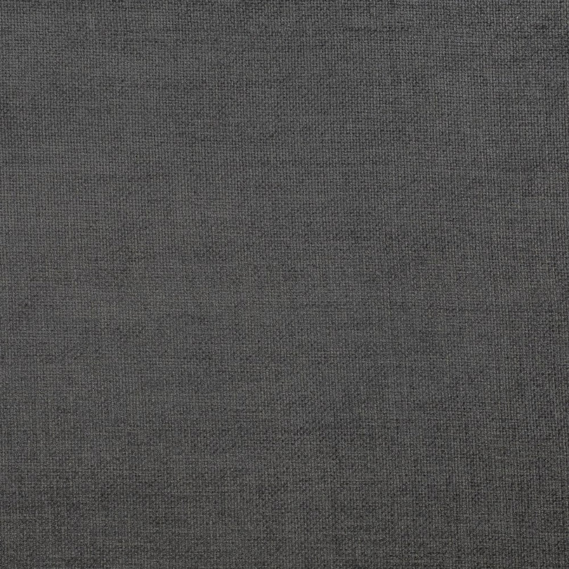 Dark grey fire retardant upholstery fabric with a durable plain weave.