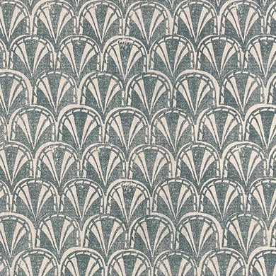 Sahara Teal - Geometric Upholstery Fabric