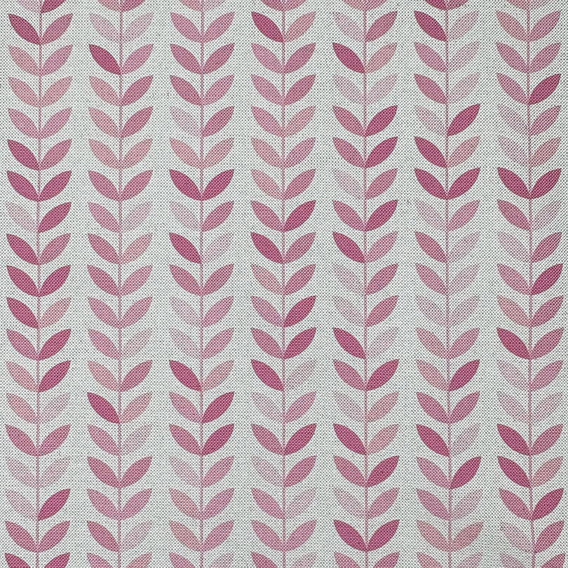 Stockholm Leaf Pink upholstery fabric – soft and stylish printed fabric for interiors.