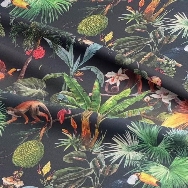 Sumatra Jungle - Amazon Jungle Animal Curtain Fabric For Sale