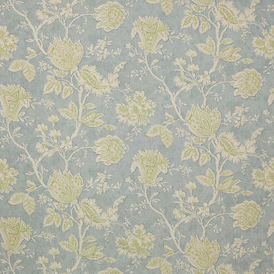 Colefax & Fowler Wyndham Linen F2622/07 2.1m Roll End - Aqua/Green