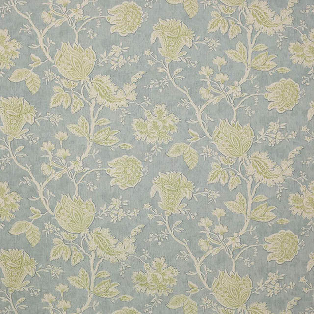 Colefax & Fowler Wyndham Linen F2622/07 1.6m Roll End - Aqua/Green