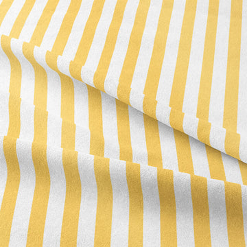 Candy Stripe Cotton Curtain Fabric - Ochre - The Millshop