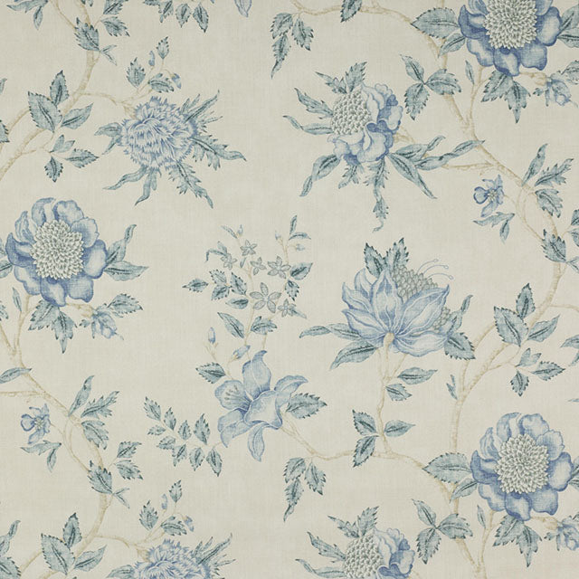 Colefax & Fowler Romilly F3801/02 1.4m Linen Roll End - Blue