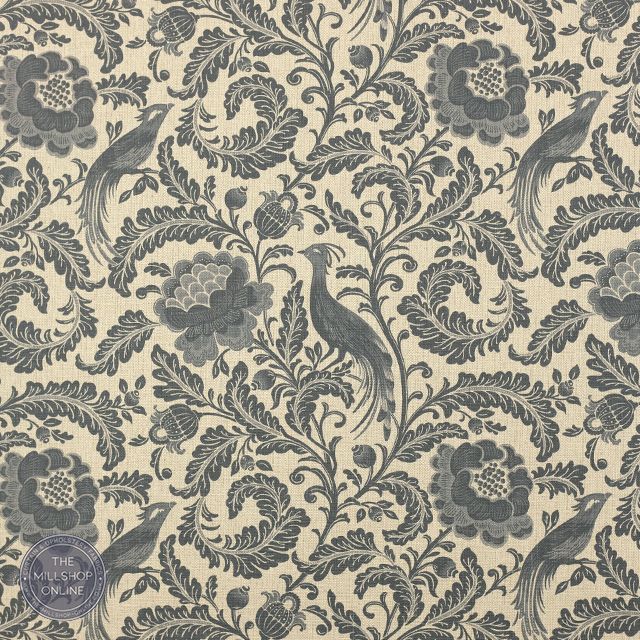 Waverly Timeless Ticking - Black / Cream Fabric